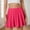 F-559Hot Pink, variant on ZHOGXU Women'S Skirt Summer High Waist Solid Color Pleated A Line Fashion Stretchy Mini Skirt For Casual Daily Wear,Hot Pink,L