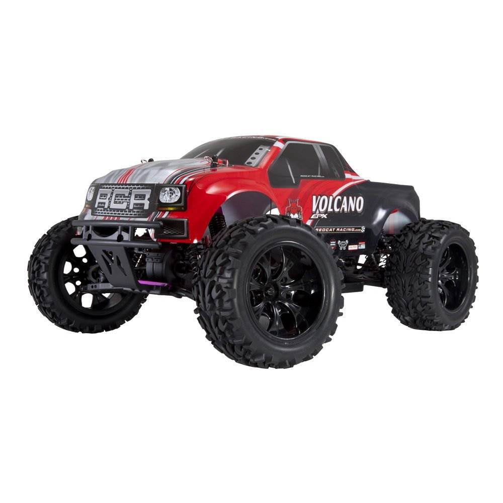 Redcat Racing Volcano EPX 1:10 Scale Electric 19T Monster Truck, Red Black(4 Pk) - Walmart.com