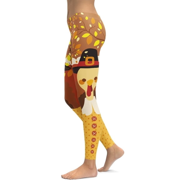 Thanksgiving Leggings Size: XS for Women | FIERCEPULSE