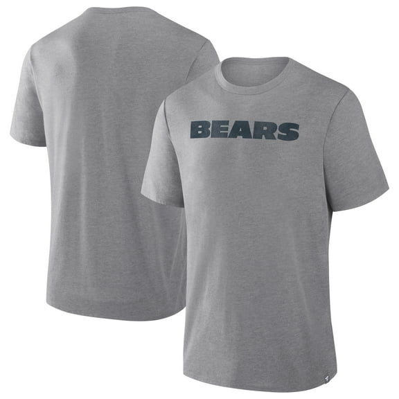 Men's Fanatics Heather Gray Chicago Bears Pass Rush Tri-Blend T-Shirt