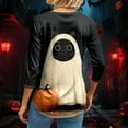 thumbnail image 4 of YDFCWXW Halloween T Shirts for Women Casual 3/4 Sleeve Tops 2025 Halloween Shirts for Teens Beige, XXL, 4 of 9
