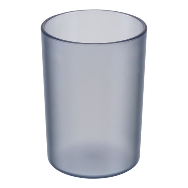 EeaseMX Vasos transparentes para cepillos de dientes, taza duradera para hacer gárgaras, vasos creativos para beber agua para adultos y niños (gris)