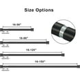 thumbnail image 6 of 16-150 inch Long Adjustable Matte Black Curtain Rods,1 inch Diameter Splicing Heavy Duty Rod Set with Aluminum Finals for Windows, Door, Drapery, 6 of 14