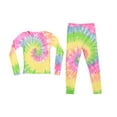 thumbnail image 2 of Just Love Mommy & Me Pajama Set  Matching, Cozy Sleepwear for Mother and Child (Tie Dye Pastel Bright, 3T, Big Girls), 2 of 2