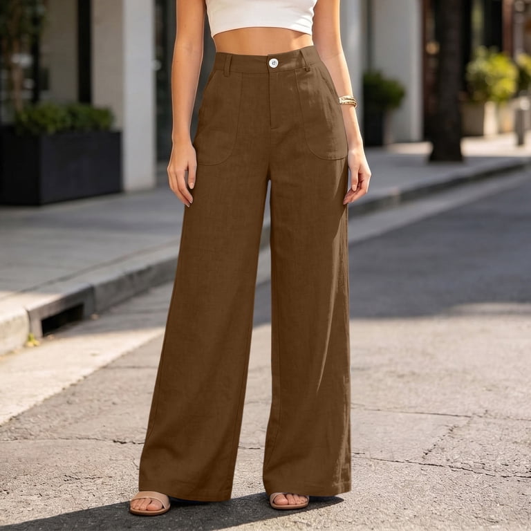 walmart ladies dress pants Design by Olivia Women's Stretch Bootcut Work Business Office Pants Trousers Slacks Black 1X at Amazon Women's Clothing store fashion feel and stylish look Women Dress Pants High Waisted