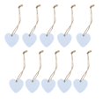 thumbnail image 2 of 10 Pcs Tableau Noir en Forme de Cœur Coloré Mini en Bois Suspendu pour Enseignes, 2 of 9