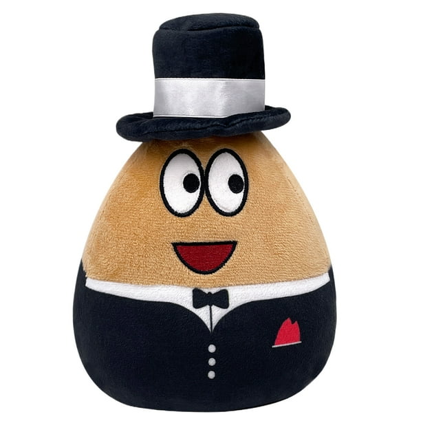 Juguete de peluche Alien Pou de 866 pulgadas sombrero negro regalo de cumpleaños de peluche para niño Pou para niños