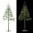 thumbnail image 3 of Alpine Corporation 53"H Indoor/Outdoor Artificial Christmas Tree with LED Lights, Green, 3 of 14