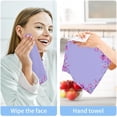 thumbnail image 7 of Dreamtimes Purple Flowers Orchid Washcloths, 2 PCS 12 X 12 Inches Cotton Wash Cloths, Highly Absorbent and Soft Face Towels for Bathroom,Gym,Hotel and Spa, 7 of 7