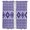 Purple, Lilac, Lavender, Thistle, variant on Boho Ethnic Tribe Kitchen Curtains 54 Inch Length, Brown Zen Southwest Middle Century Tiers Curtains for Bathroom Bedroom Cafe, Light Filtering Small Window Treatment Short Drapes 2 Panels 42"Wx54"L