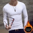 thumbnail image 4 of Bobasndm Mens Thermal Underwear Tops, Fleece Lined Long Sleeve Shirt Lightweight Base Layer Undershirt, 4 of 8
