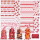 thumbnail image 1 of 120 bolsas de plástico para San Valentín con lazos, dulces, galletas y recuerdos de fiesta, 1 of 8