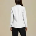thumbnail image 6 of Wiicoznt Blazers for Women Business Lapel Solid Color V Neck Elegant Long Sleeve Suit Jackets Comfy Buttons Womens Blazer, 6 of 7