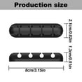 thumbnail image 3 of Qyaukm Cord/Cable Organizer Black Cord Holder, Wire Organizer Usb Cable Management Cord Keeper, 1 Pack Cable Clips for Car Home and Office (1 Slot), Retaining Clip, 3 of 9