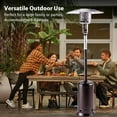 thumbnail image 7 of HZWDD 47000 BTU Outdoor Propane Patio Heater with Portable Wheels, 88 inch Standing Gas Outside Heater Stainless Steel Burner Commercial & Residential, 7 of 7