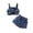 Blue, variant on Daznico Girls Casual Short Sleeve Two Piece Outfit Set Comfortable Everyday Wear Spring Summer Outfits,6-7 Years