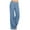 Light Blue, variant on Simua Women's Casual Pull-on Pant with Elastic Waist High Waist Denim Wide Leg Palazzo Pants Jeans Trousers Pink,S
