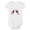 White, variant on Otqutp Toddler Cute Playsuit Baby Girls And Boys Short Sleeve Born To Crawl Off Roading Cute Bodysuit Baby Romper 0 to 24 Months