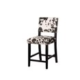 thumbnail image 1 of Noah Black Cow Print Counter Stool, 1 of 5