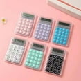 thumbnail image 2 of TopLLC Transparent Calculator for Students, Basic Standard Calculator with 8-Digit LCD Display and Colored Buttons, Creative Clear Body Mini Calculator Electronic Pocket Calculator Back to School, 2 of 9