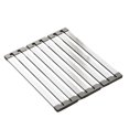 thumbnail image 1 of Elodie Dish Drying Rack Nonslip over The Sink Stainless Steel Foldable Dish Drainer 38cmx32.5cm, 1 of 8