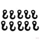 thumbnail image 1 of Paquete de 100 ganchos de plástico para cuerda elástica, cuerda elástica, extremo de cuerda, tope de hebilla, cierre con orificio para Zulema Ganchos de cuerda elástica para tienda, 1 of 8