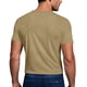 thumbnail image 4 of Ceisia Men's Solid Color Quick-Dry Mesh Crew Neck T-Shirt for Running & Fitness Khaki L Gifts, 4 of 7