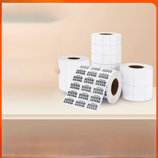 Papel adhesivo para etiquetas de placa de cobre de 32*19, papel recubierto de cartón para etiquetas de embalaje pequeño de 20*10, papel de impresión térmica