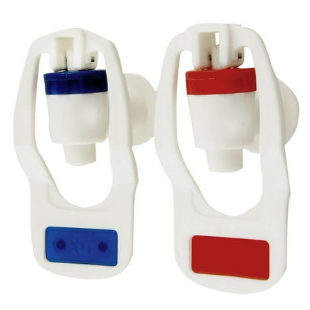Water Dispenser Replacement Push Type White Plastic Tap Faucet 2
