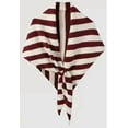 thumbnail image 2 of Women's Wool Triangle Striped Scarf Shawl Solid Color Wrap Tie Up Knotted Design Fall Winter Cozy Knitted Cross Cape, 2 of 9