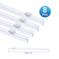 thumbnail image 2 of 8pcs Plastic Wrap Cutter, 13in Plastic Wrap Slide Cutter Snap Card Slot Installation Replacement for Aluminum Foil Wax Paper Parchment Paper Wrap Dispenser, White, 2 of 6