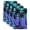 Blue, Cyan, Black, variant on Green Purple Ombre Tropical Kitchen Towels Set of 4, Summer Palm Tree Oil Painting Absorbent Dish Towels for Kitchen, Microfiber Hand Towel, Quick Drying Tea Towel for Cleaning Decorative Dishcloths
