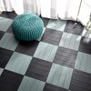 Divoliving Korea Interlocking Deck Tile Flooring for Indoor & Outdoor, 12" x 12"(Pack of 9), Waterproof, Easy to Install, DIY, Slip Resistant, Patio/Living Room/Balcony/Bathroom (Charcoal)