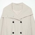 thumbnail image 5 of Bxsruta Womens Plaid Jacket Double Breasted Lapel Collar Short Outerwear Casual Coat, 5 of 8
