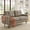 Brown, variant on 67.7''Mid-Century Modern Sofa Couch, Upholstered Tufted Loveseat Sofa with Solid Wood Legs, 2 Seat Small Couch with Thick Padded Cushions Comfy Couches for Small Spaces Bedroom Living Room, Green