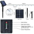 thumbnail image 4 of Qoosea Solar Fairy Lights Outdoor, 100 LED Cherry Blossom Fairy Lights Outdoor IP65 Waterproof Indoor 8 Modes for Garden Balcony Fence Decorations, 4 of 9