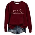 thumbnail image 5 of UFOUND Women Mama Oversized Crewneck Sweatshirt: Momma Embroidered Shirt Funny Mom Letter Print Long Sleeve Pullover Winter Tops Breathable Streetwear, 5 of 5