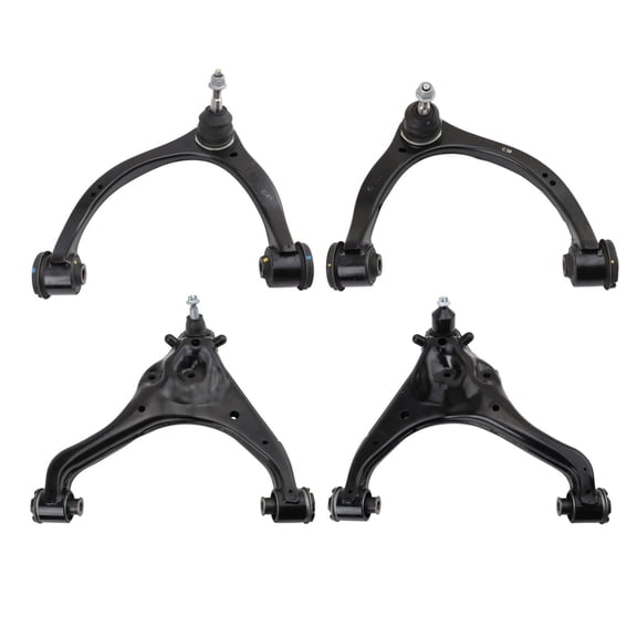 TRQ Front Upper and Lower Control Arm with Ball Joint Set 4 Piece Fits 2021-2023 Ford F-150