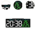 thumbnail image 6 of yotijay Digital Alarm Clock Electric Desk Clock 3 Level Brightness Adjustment Home Decor Black Shell, 6 of 9