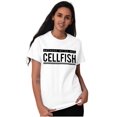 thumbnail image 5 of Ex Was Cellfish Selfish Cell Phone Women's Graphic T Shirt Tees Brisco Brands L, 5 of 5