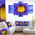 thumbnail image 1 of Blue Lotus Close up Watercolor - Flowers Canvas Wall Artwork, 1 of 3