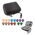 thumbnail image 3 of Milaget Compact Guitar Picks Holder Case Picks Storage Pouch Shock Absorption Waterproof Black, 3 of 8