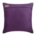 thumbnail image 3 of Purple Throw Pillow Cover, 18x18 inch (45x45 cm) Throw Pillow Cover, Faux Suede Pillowcases, Textured Pintucks Solid Color Pillow Cover, Solid Throw, Modern - Purple No Limits No Lines, 3 of 3