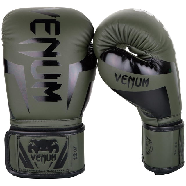 Guantes de Boxeo Venum Elite - Caqui/Negro - 14Oz