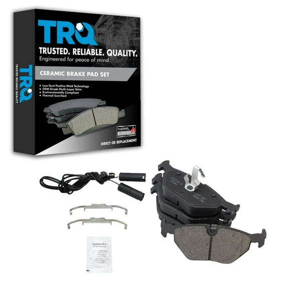 TRQ Rear Ceramic Brake Pad Set for BMW 323Ci 325Ci 325i Z3 Z4 E46 Saab 9-5 BFA73318