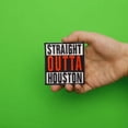 thumbnail image 2 of Straight Outta Houston Baseball Parody Colors Embroidered Iron On Patch, 2 of 2