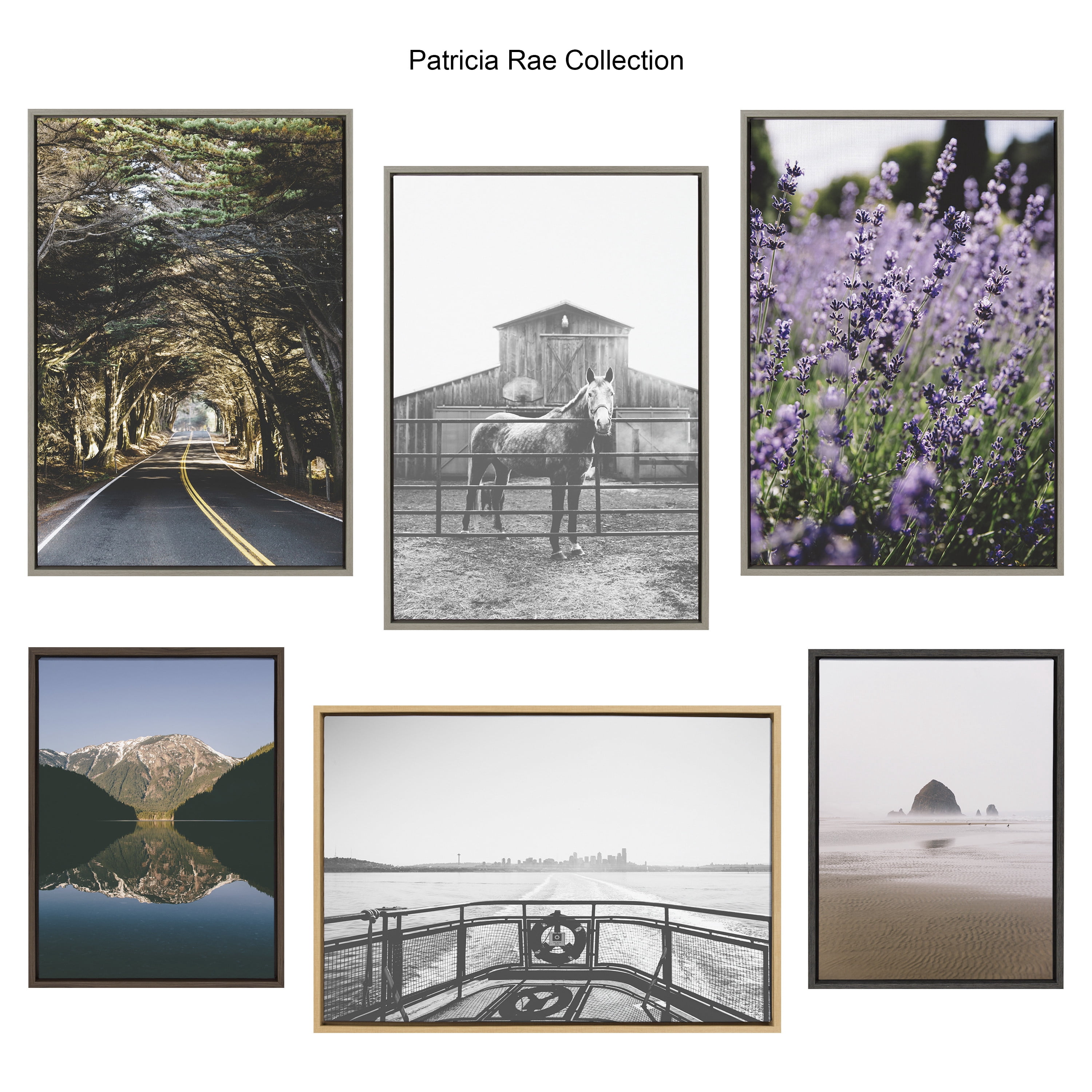 Kate and Laurel California Dreaming Canvas Wall Art Set by Patricia Rae Photography 3 Piece 12 x 28