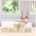 thumbnail image 4 of KALLORY 2Pcs Lightweight Transparent Acrylic Small Pet Bath Containers Sand Boxes, 4 of 8