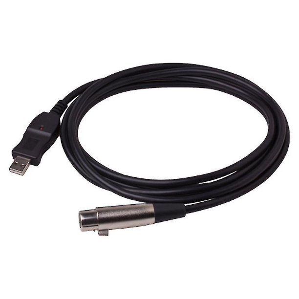 Adaptador de Cable de enlace de micrófono Usb de 3 m macho Xlr hembra para Pc para Notebook Mac