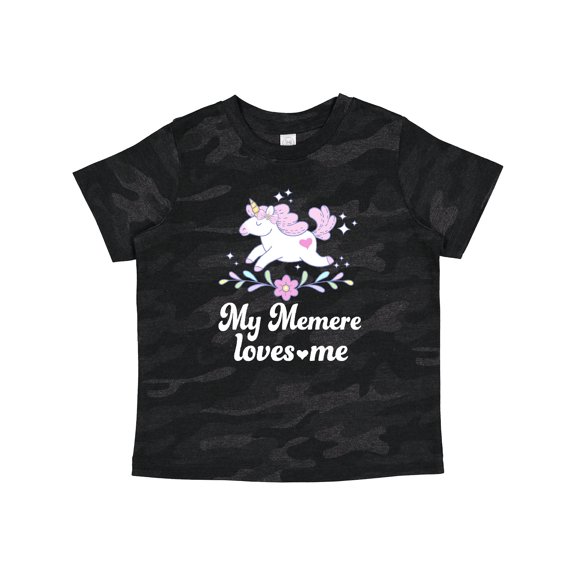 Inktastic My Memere Grandma Loves Me Unicorn Girls Toddler T-Shirt